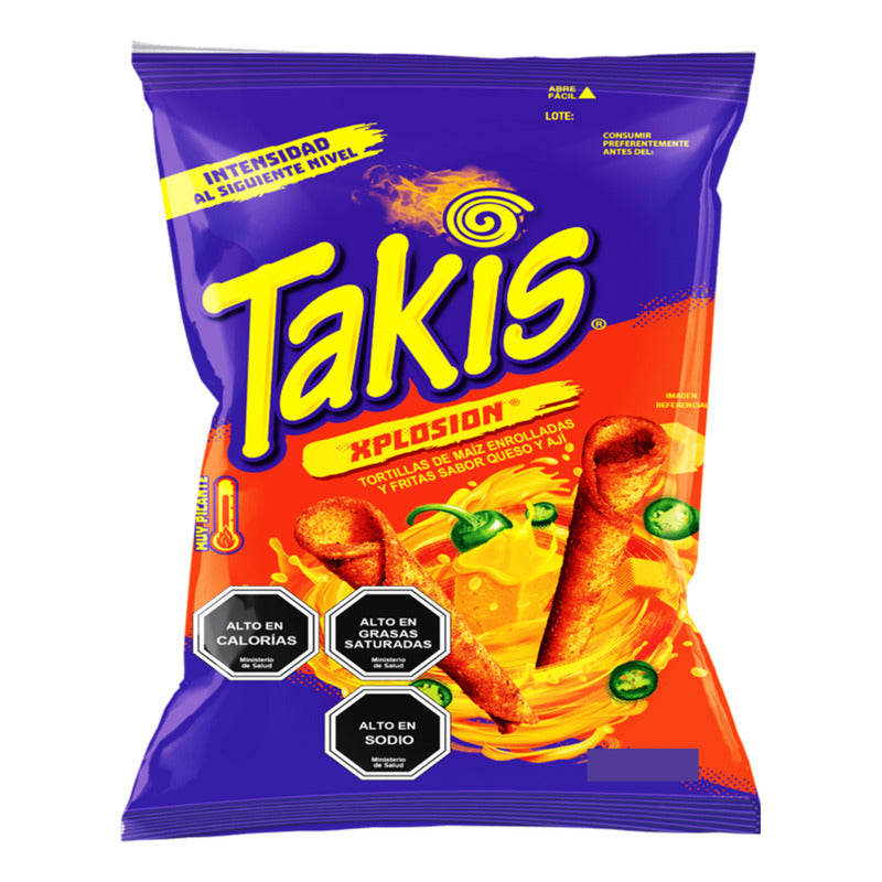 Takis Queso Y Aji - Tortillas De Maiz Xplosion(pack Con 3u)