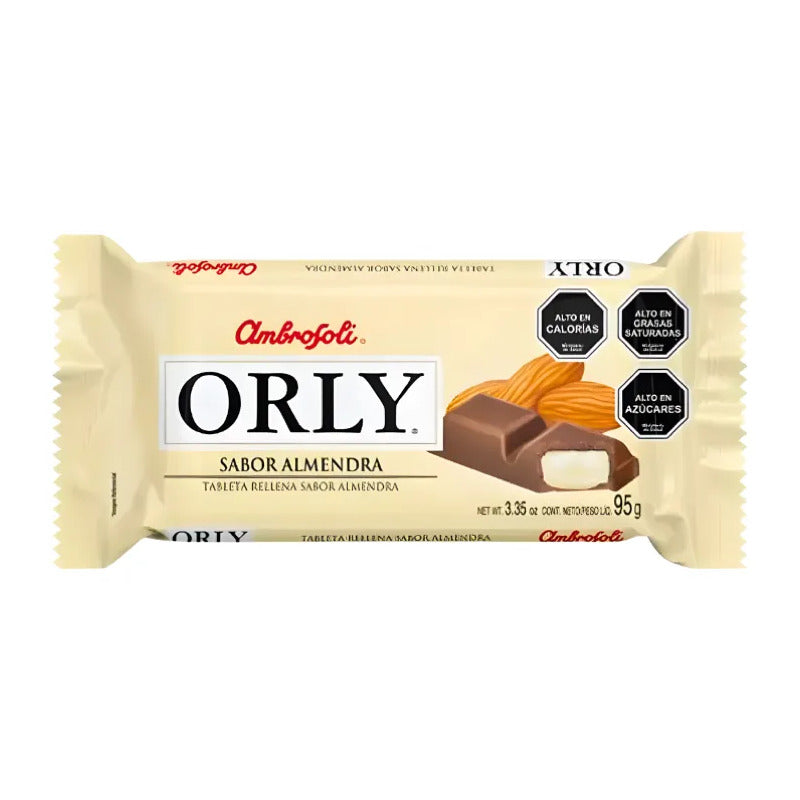 Chocolate Orly Almendra De Ambrosoli (barra 95 Gramos)