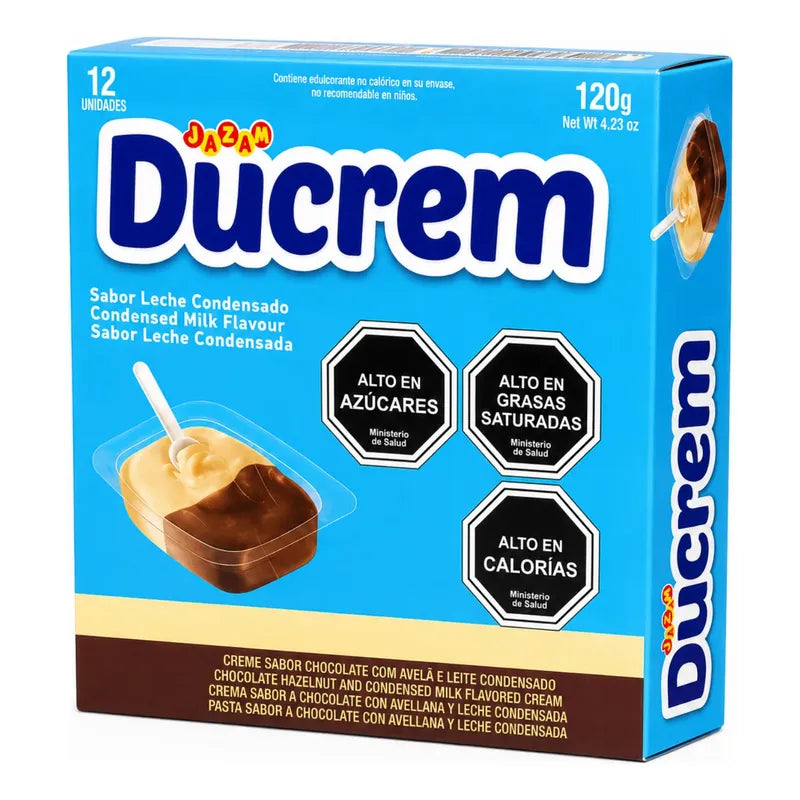 Ducrem Sabor Chocolate Con Avellanas Y Leche Condensada 120g