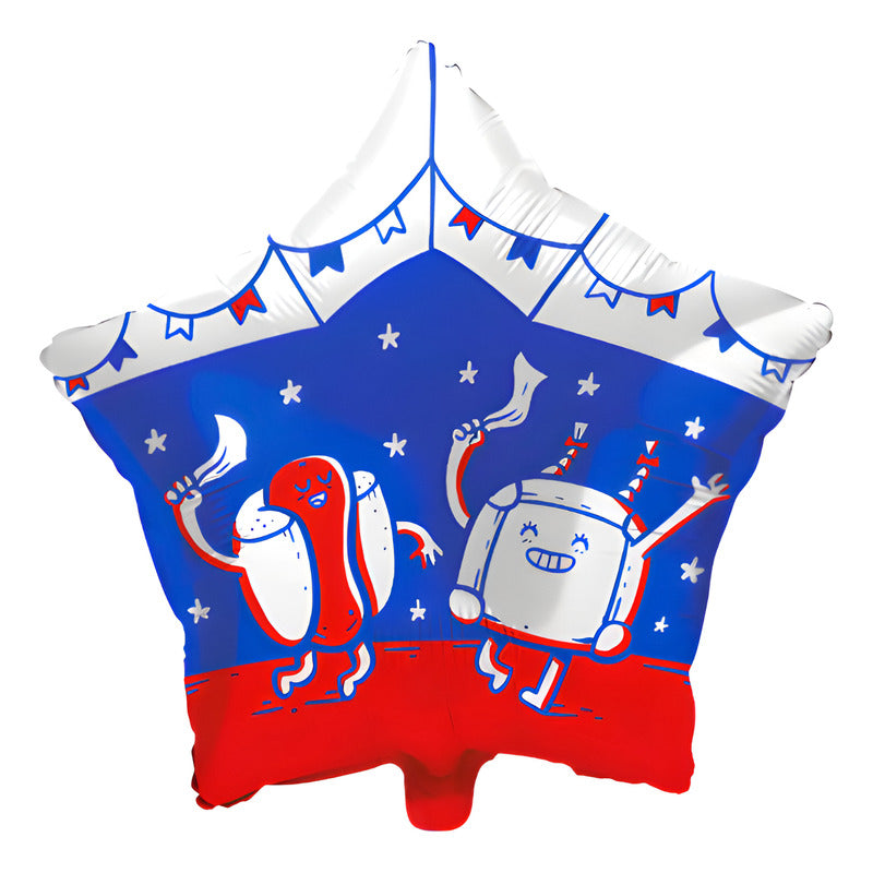 Globo Para El 18 Con Forma De Estrella Fiestas Patrias (un)