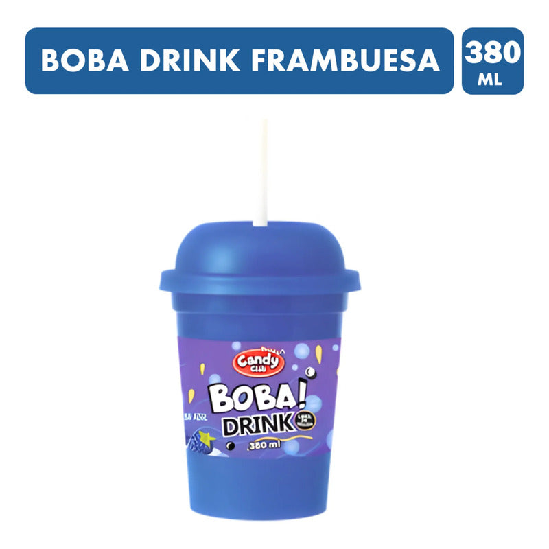 Boba Drink Bebida Con Pelotitas Explosivas - Sabor Frambuesa