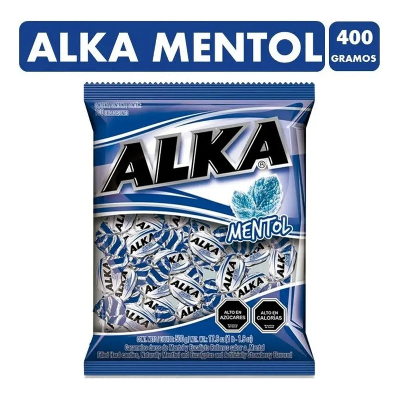 Alka Sabor Mentol Caramelo Tradicional (400 Gramos)