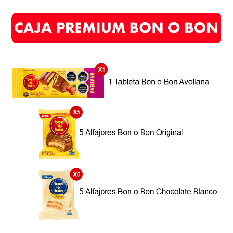 Caja Para Regalo Con Productos Bon O Bon - Edición Limitada
