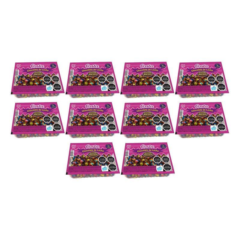 Huevitos De Chocolate Costa (pack 10 Bandejas De 40 Uni)