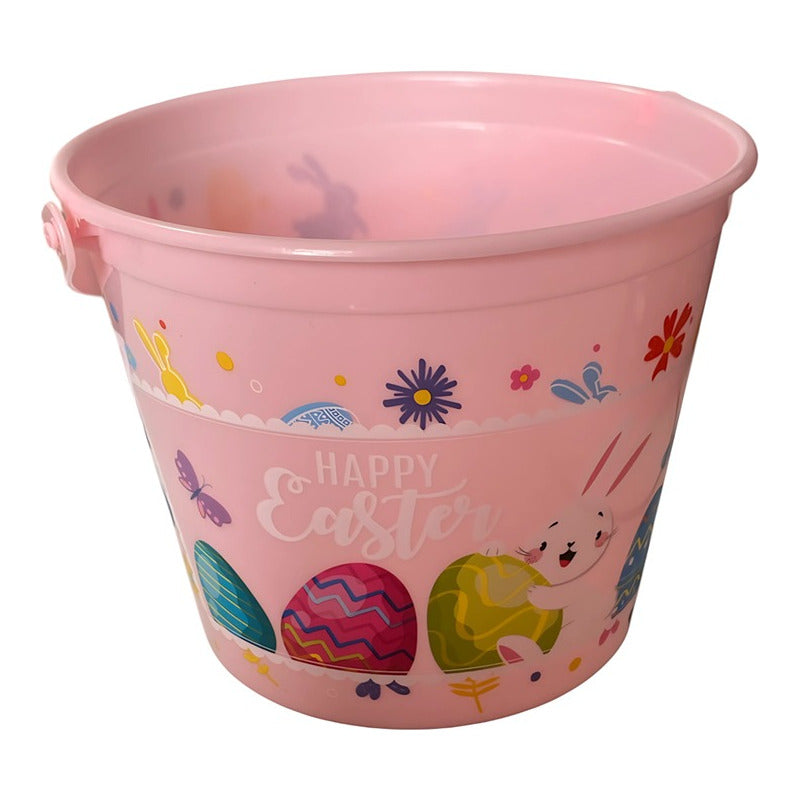 Balde Tipo Canasto Para Niña Para Huevitos De Pascua