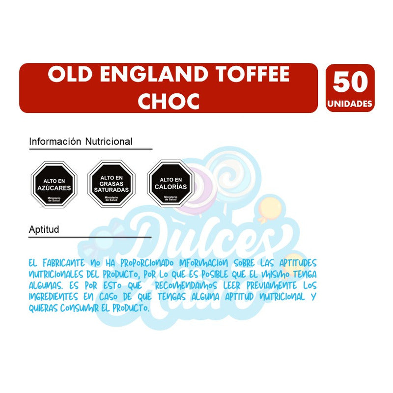Old England Toffee Choc - Bombones De Carozzi(bolsa Con 50u)