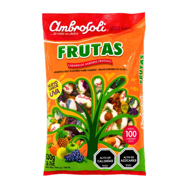 Caramelos Sabor A Frutas De Ambrosoli (bolsa Con 100 Uni)