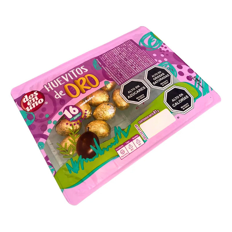 Huevitos De Pascua - Huevitos De Oro De Chocolate (16 Uni)