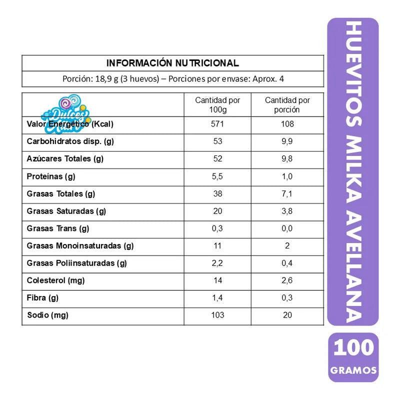 Huevitos De Pascua Milka Con Relleno De Avellanas (doypack)