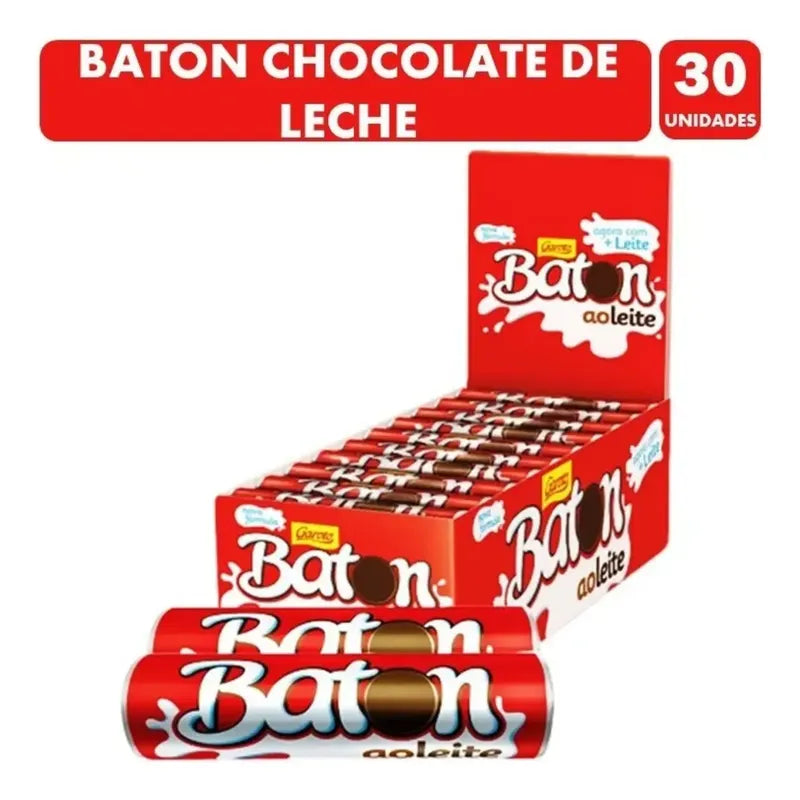 Chocolate Baton De Garoto - Display Con 30 Unidades