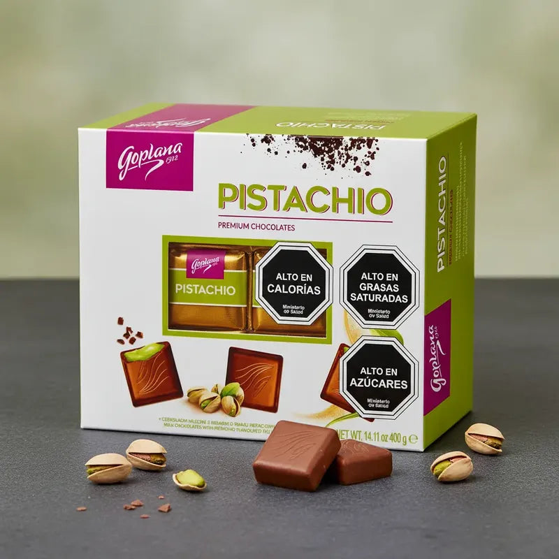 Bombones Premium De Pistachos Goplana - Estuche De 400g