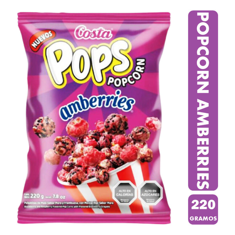 Popcorn Amberries Sabor Mora Y Frambuesa (cabritas 220 Gr)