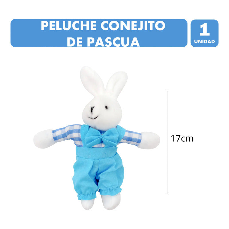 Especial Pascua - Conejito De Peluche 17 Cm Colores Surtidos Surtido