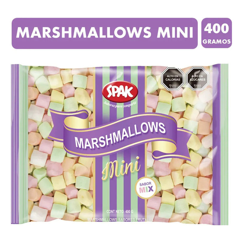 Marshmallows Spak Mini Sabores Frutales (bolsa Con 400g)