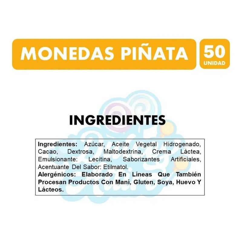 Monedas De Chocolate Mabu (pote Con 50 Unidades)