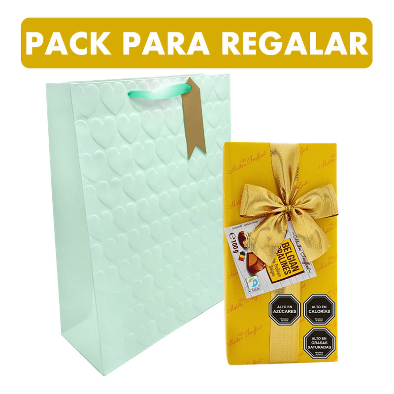 Bombones Maitre Truffout Praliné (caja Amarilla) + Bolsa