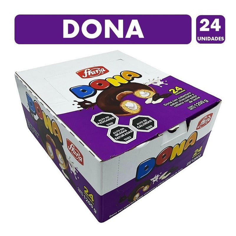 Dona Rellena Con Salsa De Leche - Caja Con 24 Unidades.