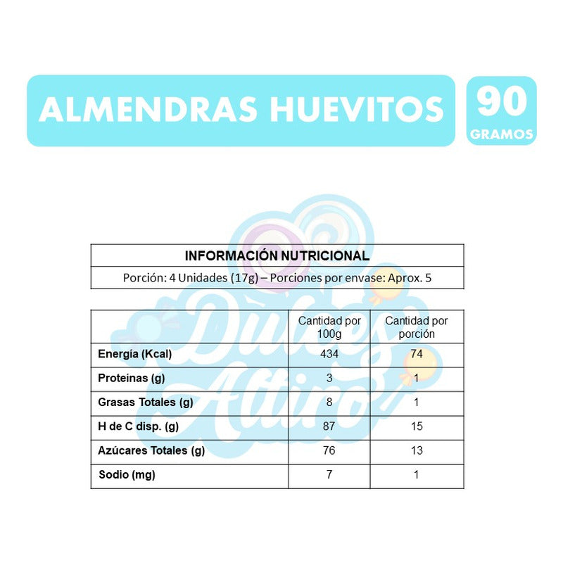 Huevitos De Almendras Confitadas-merello (bolsa Con 90gr)