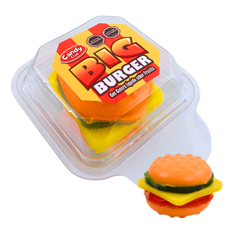 Big Buger - Gomita En Forma De Hamburguesa Por Partes (1u)