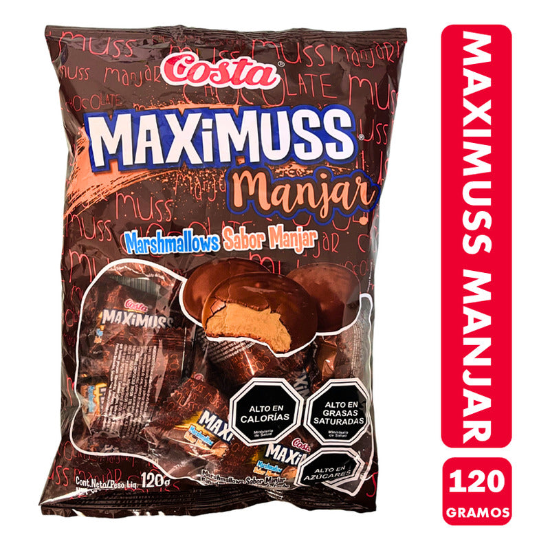Maximuss Marshmallows Sabor Manjar (bolsa Con 120 Gramos)
