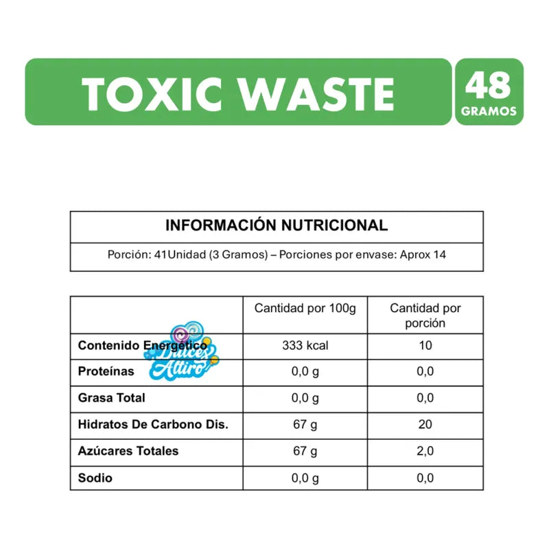 Caramelos Ácidos Toxic Waste Yellow Drums  (48 Gramos)
