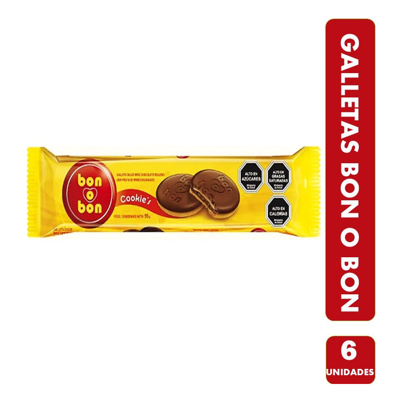 Bon O Bon En Galletas Marca Arcor (pack De 6 Uni)