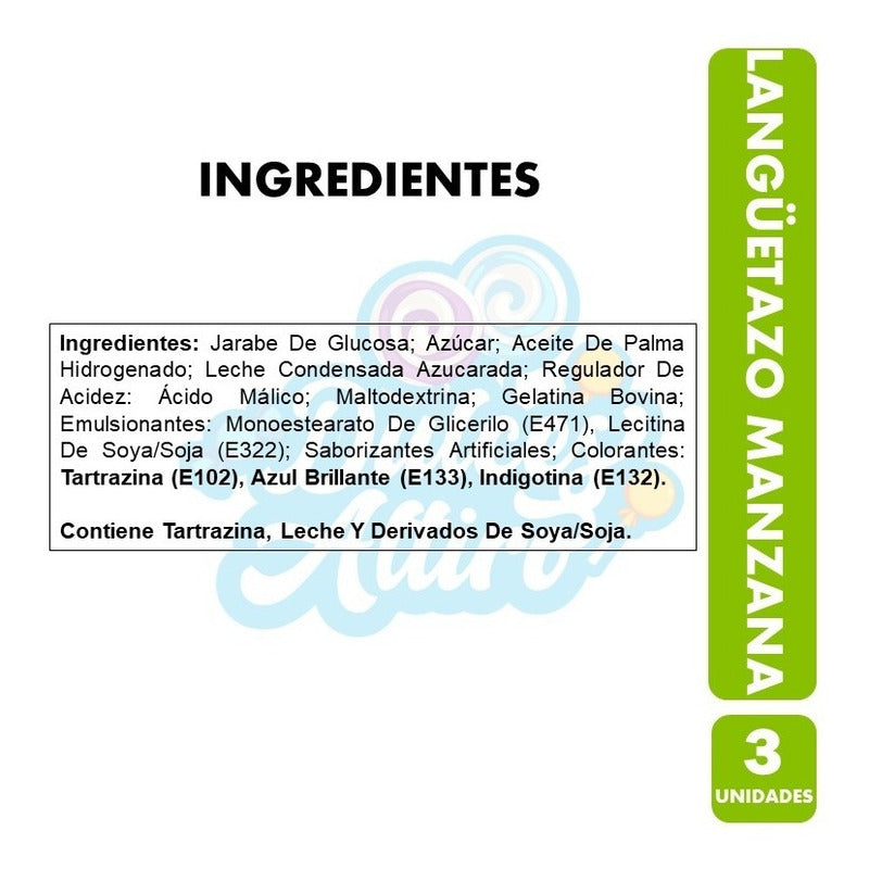 Caramelo Langüetazo Manzana (caja Con 24 Unidades) X3