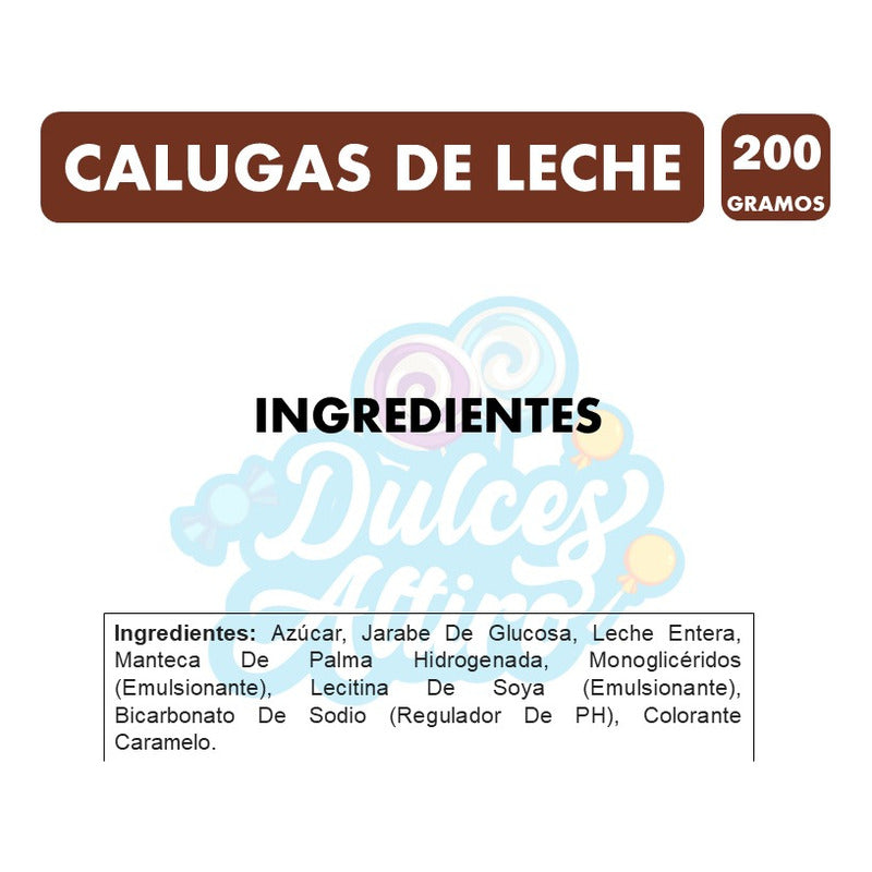 Calugon Artesanal Chiñihue Sabor A Leche (bolsa Con 200grs)