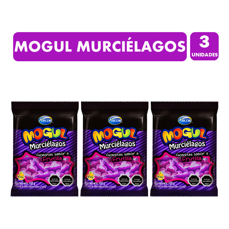 Dulces Para Halloween - Gomitas Mogul Murciélagos (pack 3u)