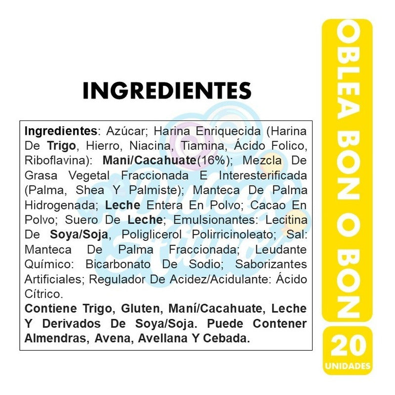 Bon O Bon En Formato De Oblea Arcor (caja Con 20 Unidades)