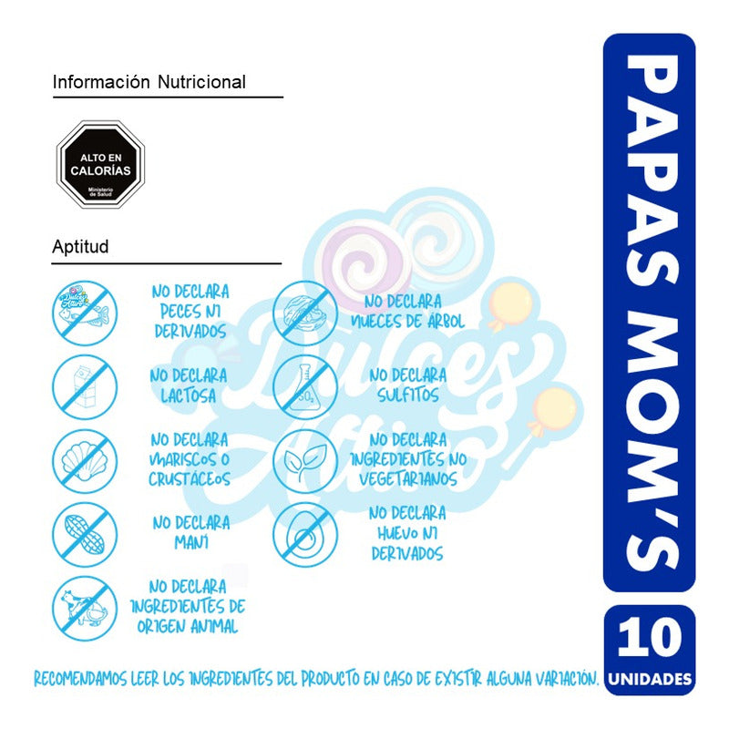Papas Fritas Mom´s De Evercrisp, Sabor Original (pack 10uni)
