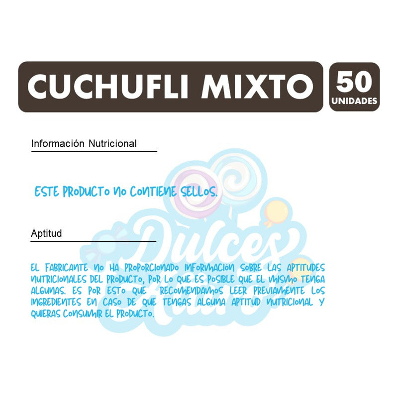 Cuchufli Mixto (caja Con 50 Unidades)