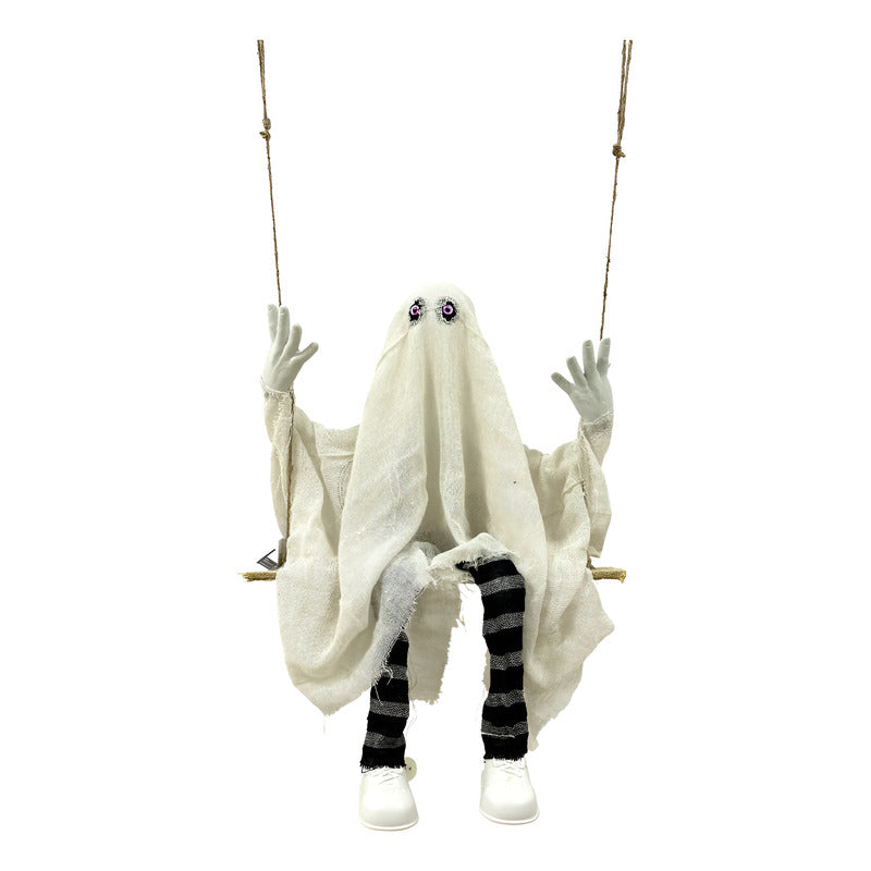 Fantasma Columpio Animatronic Con Movimiento Y Sonido (50cm)