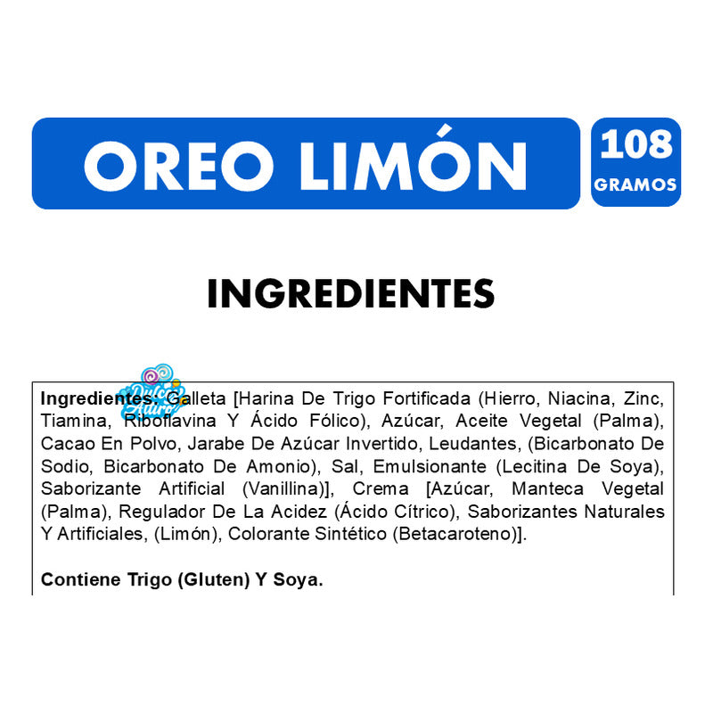 Galleta Oreo De Limón - Edición Limitada (108 Gramos)