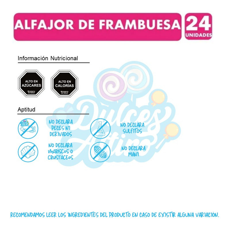 Alfajor Delicia Frambuesa Nutrabien X24