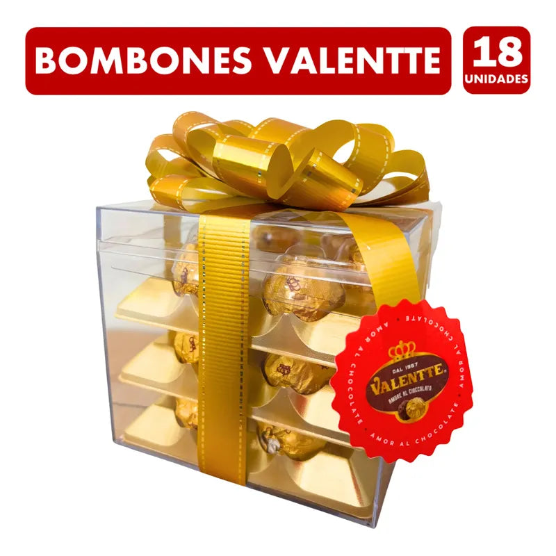 Bombones En Caja De Regalo Valentte Especial Navidad (18u)