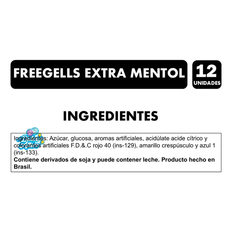 Freegells Caramelos Extra Strong Menthol (caja Con 12 Uni)