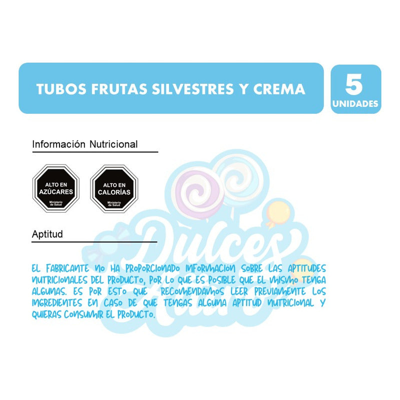 Fini Frutas Y Crema - Colores Surtidos (pack Con 5 Unidades)
