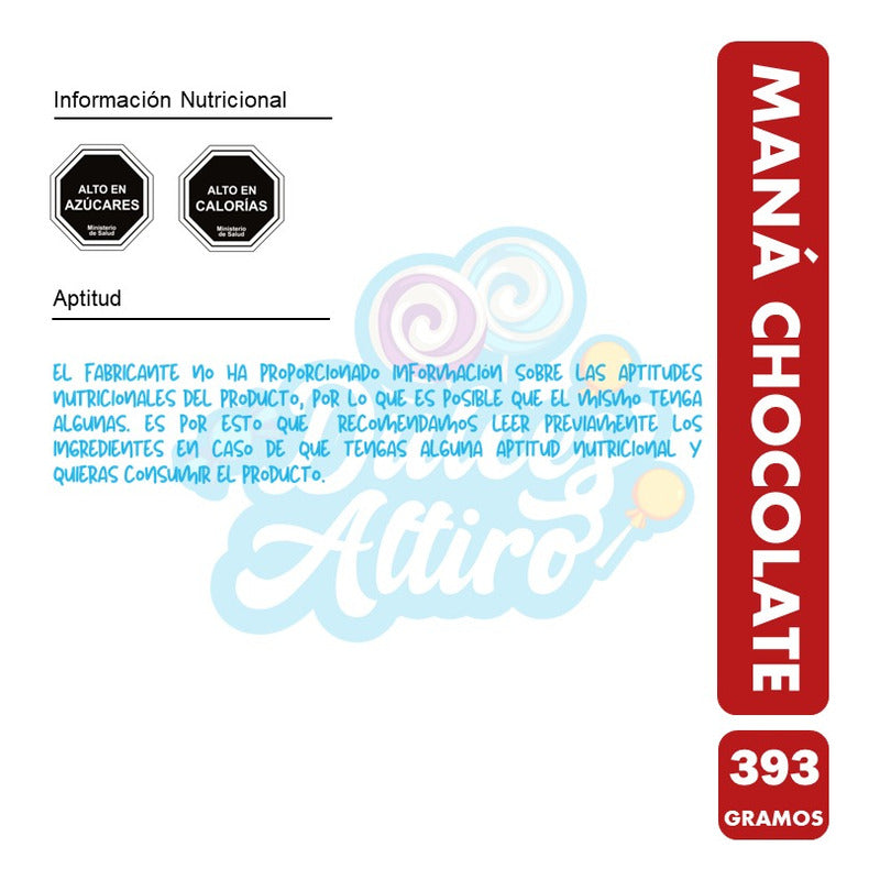 Galletas De Chocolate - Marca Mana (contiene 393 Gramos)