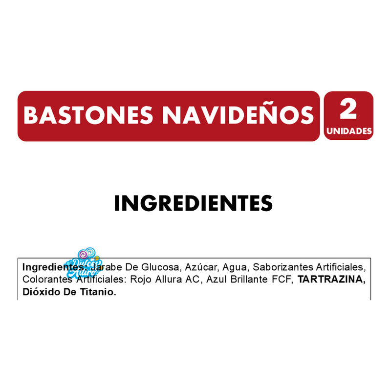 Bastones Dulces De Caramelo De Navidad - Pack De 2 Cajas
