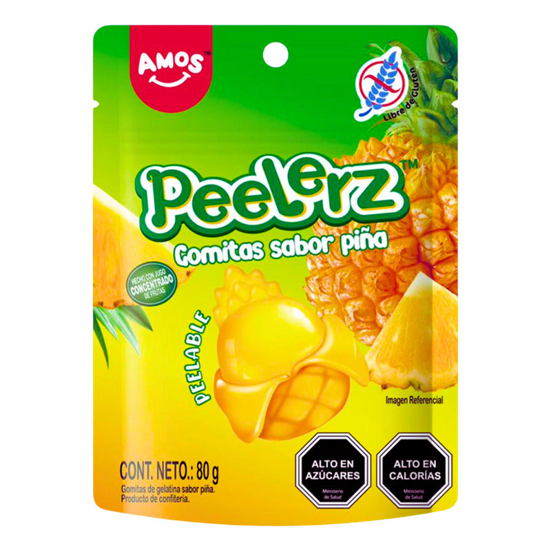 Gomitas Virales Peelerz Sabor Piña Pelables Sin Gluten