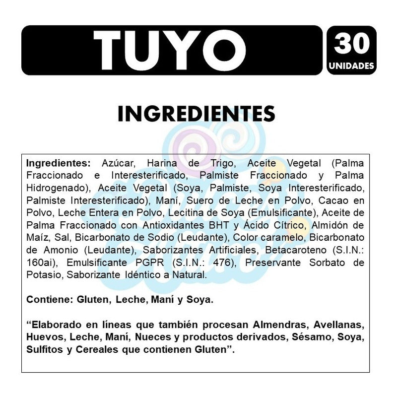 Tuyo - Oblea Doblemente Bañada De Costa (bolsa Con 30 Uni)