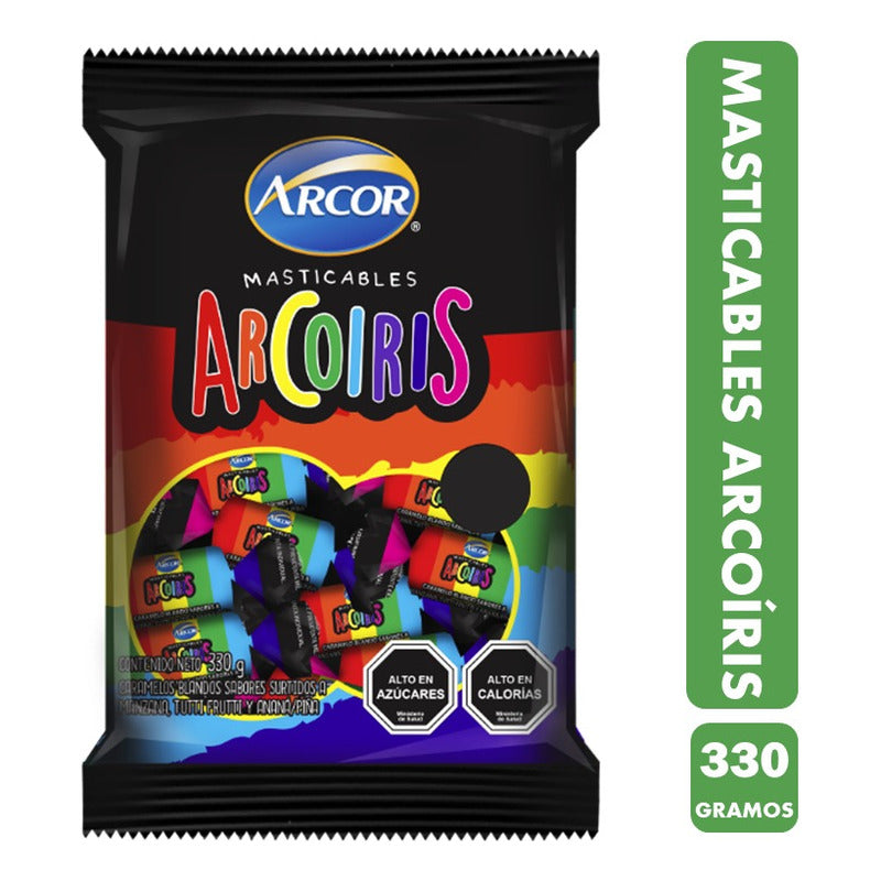 Dulces Halloween - Masticable Arcoiris Marca Arcor (100 Uni)