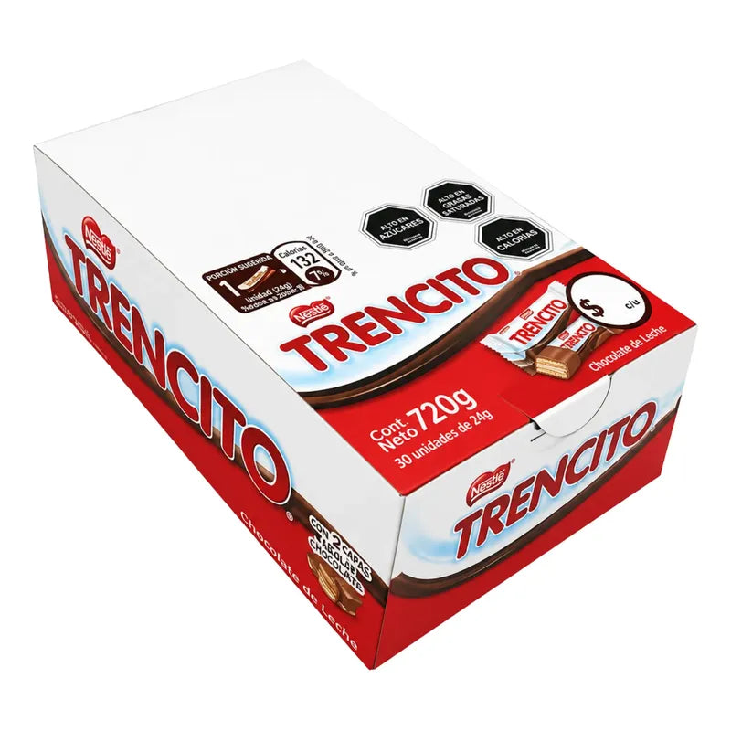 Chocolate De Leche Trencito De Nestlé - Display Con 30 Un