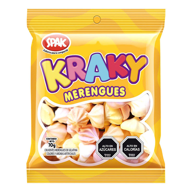 Merenguitos Mini Sabores Frutales De Spak (bolsa Con 70 Gr)