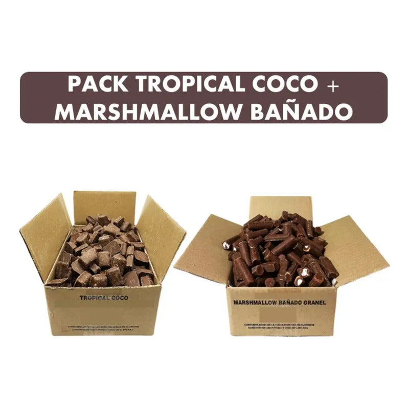 Pack Tropical Coco + Marshmallow Bañado De Arcor