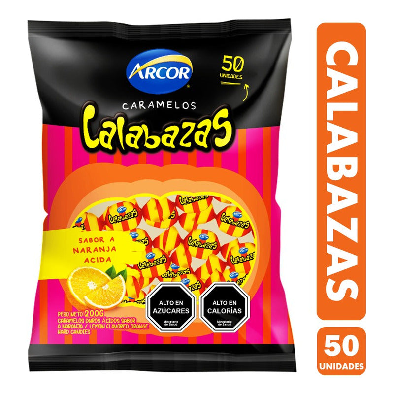 Caramelos Calabazas - Especial Halloween (bolsa Con 50 Uni)