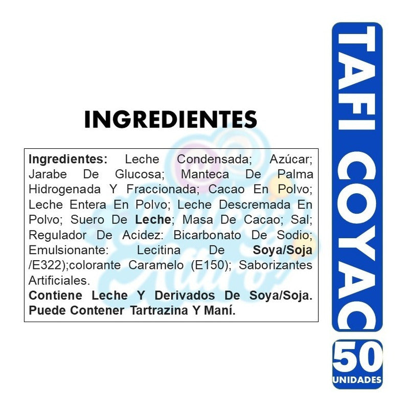 Masticables Tafi Bolsa De Chupetes Con 50 Unidades