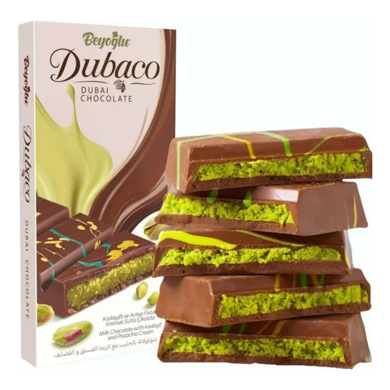 Chocolate Dubai Viral De Pistacho - Barra Viral (95 Gramos)