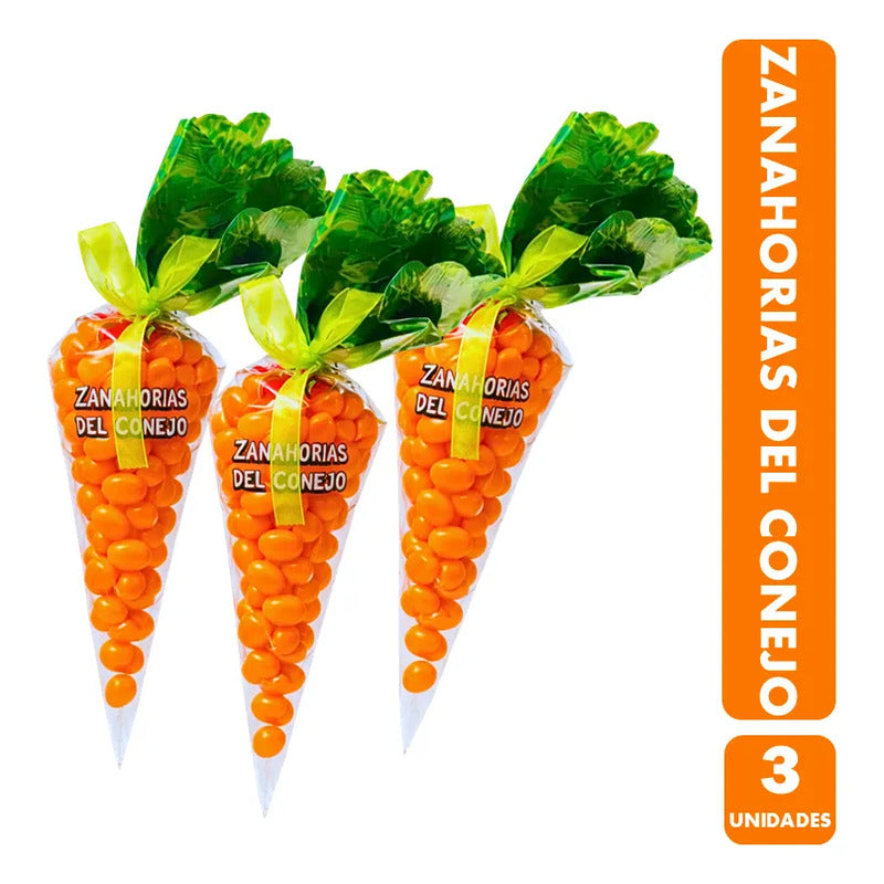Dulces Para Pascua -jelly Naranja Zanahorias Del Conejo (3u)